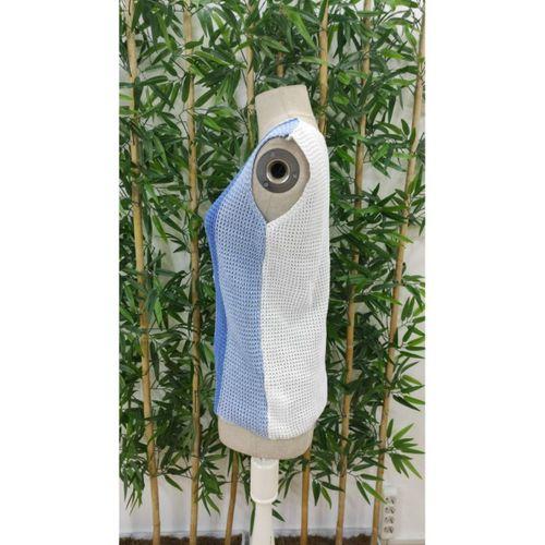 Kadın Askılı V Yakalı çok Renkli Triko Bluz