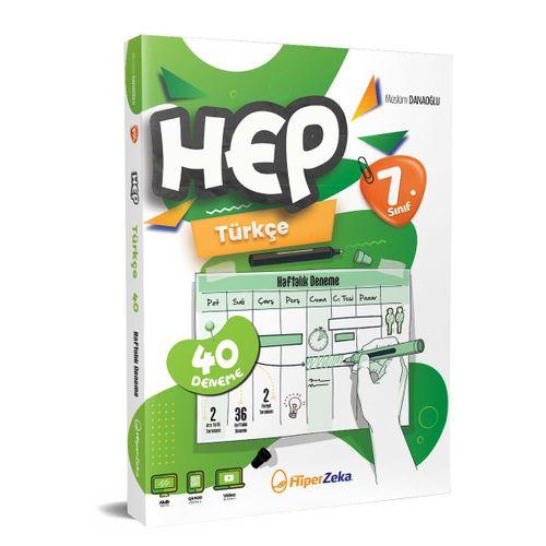 7. Sınıf Haftalık HEP Türkçe 40 Deneme Hiper Zeka