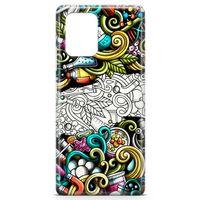 Samsung Galaxy S10 Lite Kılıf Kimya Doodle Arka Kapak Koruma Desenli Full Koruyucu