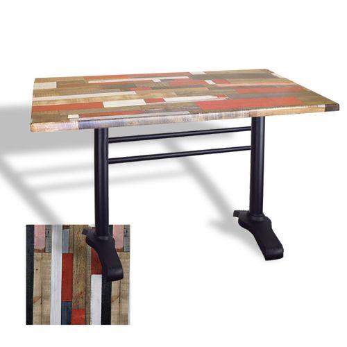 Dockers Çipa 3010 Döküm Ayak Masa 80x120 cm - (Werzalit, Wermodin ve Allzalit Tabla) - Redwood