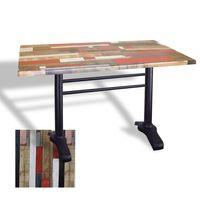 Dockers Çipa 3010 Döküm Ayak Masa 80x120 cm - (Werzalit, Wermodin ve Allzalit Tabla) - Redwood