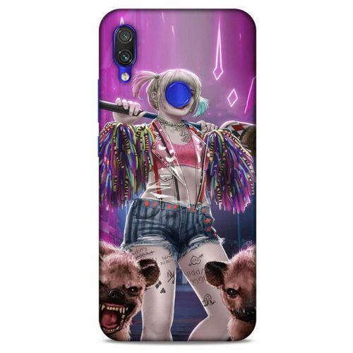 Xiaomi Redmi Note 7 Uyumlu Kılıf Harley Quinn (35) Fit Design Kılıf Lavanta pembesi