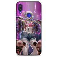 Xiaomi Redmi Note 7 Uyumlu Kılıf Harley Quinn (35) Fit Design Kılıf Lavanta pembesi