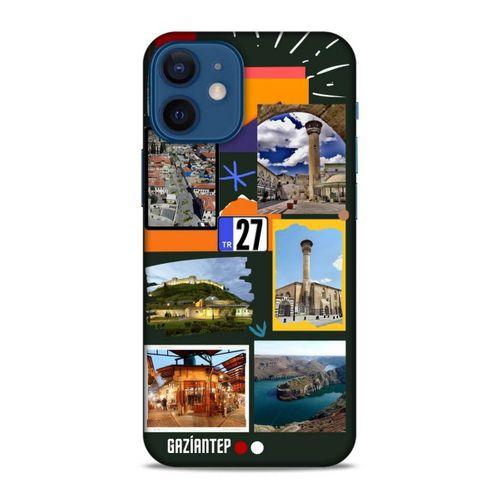 Lopard Apple iPhone 12 Mini Uyumlu Kılıf Şehirli ※ (27) Gaziantep Tasarımlı Kılıf