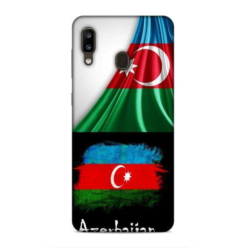 Samsung Galaxy A20 Uyumlu Kılıf Azarbaijan (13) Silikon Kap Bayraklar