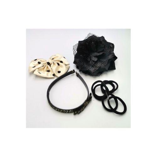 Renkli Desenli Taç Toka Bandana Set