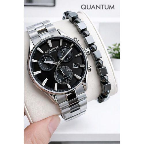 Quantum 10 ATM Suya Dayanıklı+ Bileklik Hediyeli Komple Çelik Erkek Kol Saati VS.BLKT.0931