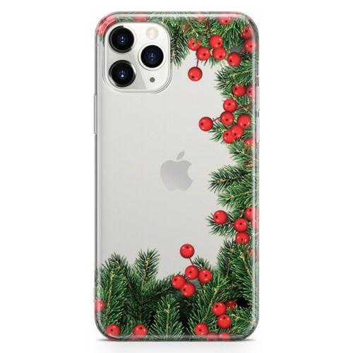 Apple iPhone 11 Pro Max Kılıf Göknar Ağacı Arka Kapak Koruma Desenli Full Koruyucu
