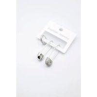 3'lü Filkete Küpe - Gümüş