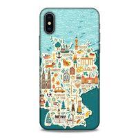 Apple iPhone XS Kılıf Almanya (2) Kabı Harita
