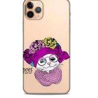 Zoologix (45) Apple Iphone 11 Pro Şeffaf Kılıf Silikon Desenli