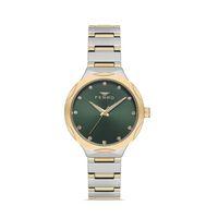 Ferro FL40114A-D6 Quartz Gold/Gri Yeşil Kadran 32 mm Kadın Kol Saati