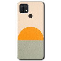 MRCİLETİSİM Oppo A15s Kılıf Kapak - Color Wall +Hayalet Ekran Yandan Gözükmez