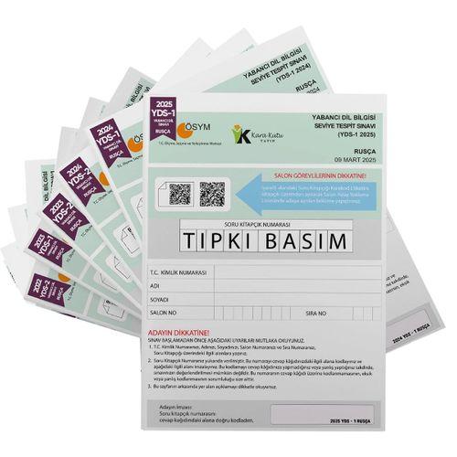 2026 YDS Rusça ÖSYM Tıpkı Basım Çıkmış Soru Deneme Paketi 6lı Fasikül SETİ