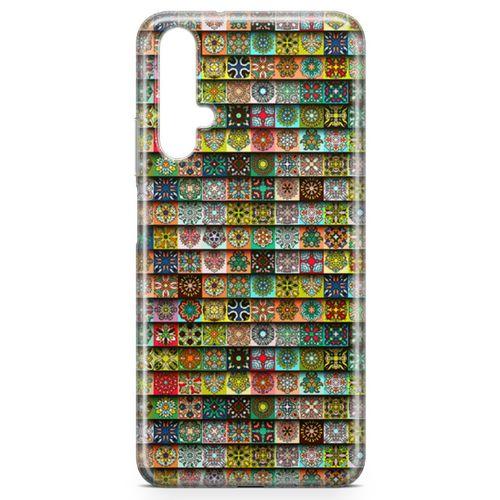 Huawei Nova 5t Kılıf Tarihi Motifler Arka Kapak Koruma Desenli Full Koruyucu