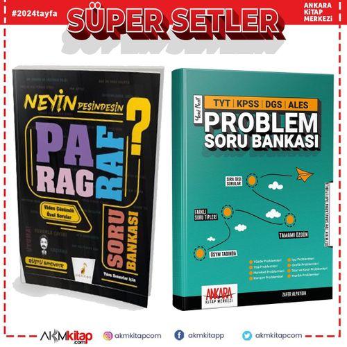 Pelikan Neyin Peşindesin Paragraf ve AKM Problemler Soru Bankası Seti 2 Kitap