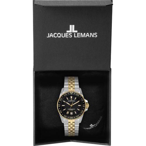 Jacques Lemans Liverpool JL.1-2205N Quartz Çelik Altın/Gri Siyah Kadran 20 ATM 41 mm Erkek Kol Saati