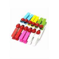 12'li Uğur Böcekli Mini Sunum Mandal Royaleks-MLN-30280