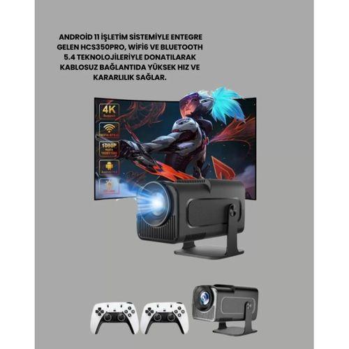 450 Ansı Lümen, 4k Destekli Kompakt Ev Projektörü