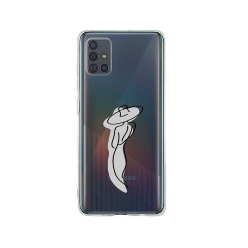 Samsung A71 Madame Desenli Premium Şeffaf Silikon Kılıf