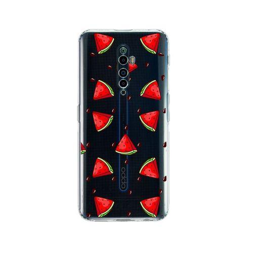 Oppo Reno 2Z Karpuz Dilimleri Desenli Premium Şeffaf Silikon Kılıf