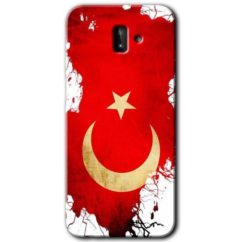 Samsung Galaxy J8 HD Baskılı Kılıf + 9D Tam Ekran Koruyucu - Türkiyem