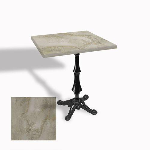 Dockers Çipa 1012 Döküm Ayak Kare Masa 70X70 cm - (Werzalit, Wermodin ve Allzalit Tabla) - Irony