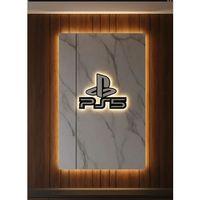 Ps5 Logo Dekoratif Duvar Süsü Oyun Odası Ve Salon Uyumu