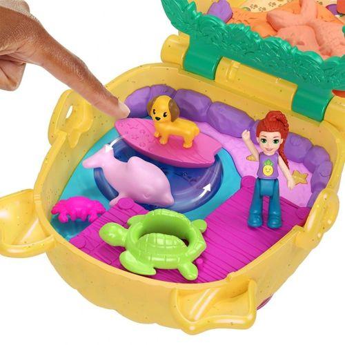 Eğitici Oyuncak JFV00 Polly Pocket Ananas Köpekçik Plajı Mini Oyun Seti
