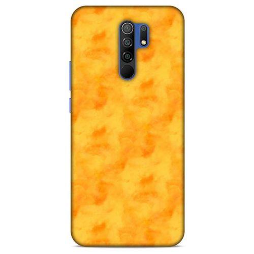 Mermer Desenli (10) Tema Full Koruma Kılıfı Turuncu Xiaomi Redmi 9 Kılıf