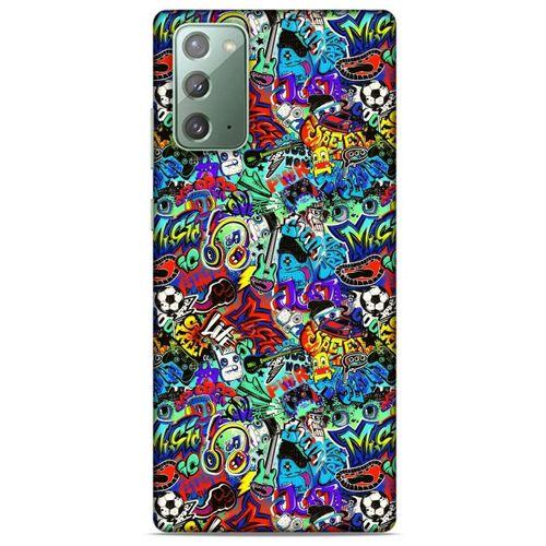 Graffitix (24) Desenli Silikon Kapak Samsung Galaxy Note 20 Kılıf