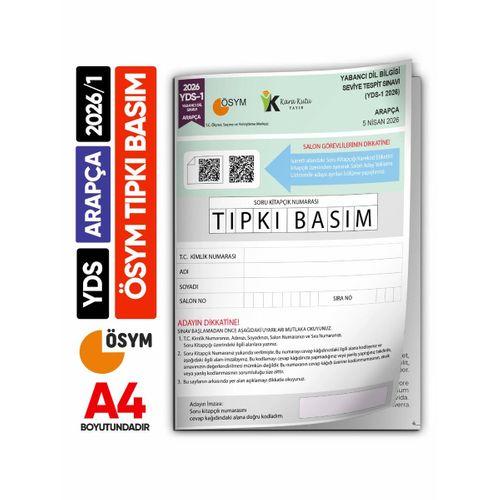 YDS Arapça 2026/1 Yabancı Dil Sınavı ÖSYM Tıpkı Basım Çıkmış Soru Deneme Kitapçığı (e-YDS uygun)