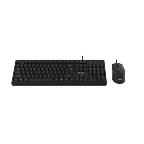 PHILIPS SPT6234B, Siyah, Türkçe Q, USB Kablolu, Klavye Mouse Set