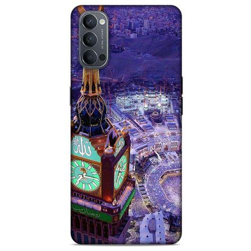 Oppo Reno 4 Kılıf Dünya Mimarisi (12) Koruyucu Silikon Mekke Kabe