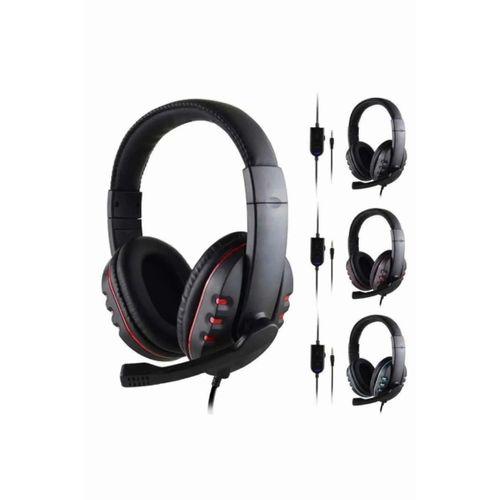 Kulaklığı Kulak Üstü Kablolu Stereo Mikrofonlu Yumuşak Kulak Yastığı