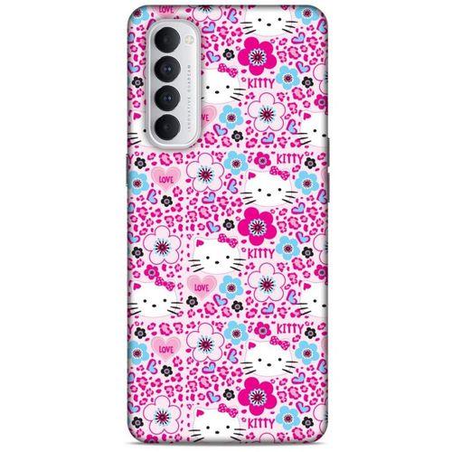 Lopard Oppo Reno 4 Pro Uyumlu Kılıf Kediler (2) Kabı Hello Kitty
