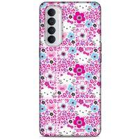 Lopard Oppo Reno 4 Pro Uyumlu Kılıf Kediler (2) Kabı Hello Kitty