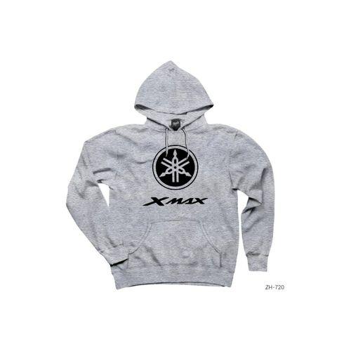 Xmax Logo Gri Kapşonlu Sweatshirt Hoodie