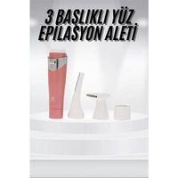 3 Başlıklı Yüz Kaş Epilasyon Aleti Değiştirilebilir Başlık Hassas Ciltlere Uygun