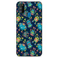 Retro (9) Desen Kılıf Renkli Samsung Galaxy M30s Kılıf