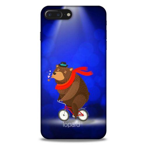 Apple Iphone 7 Plus Kılıf FunnyMaX (43) Thin Fit Kılıf Lacivert Ayılı