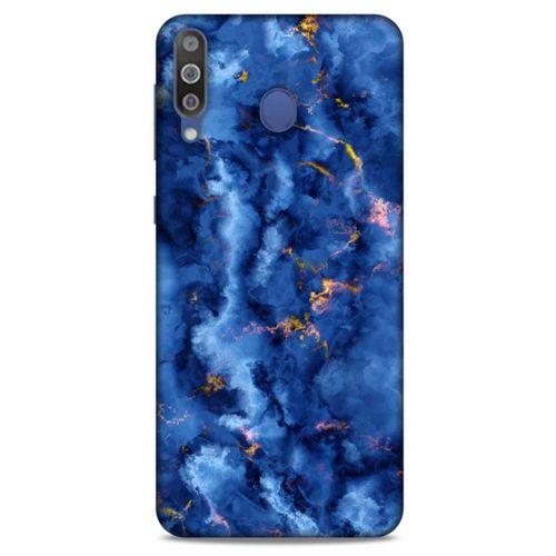 Samsung Galaxy M30 Uyumlu Kılıf Mavi Delisi (7) Telefon Kılıfı Mermer