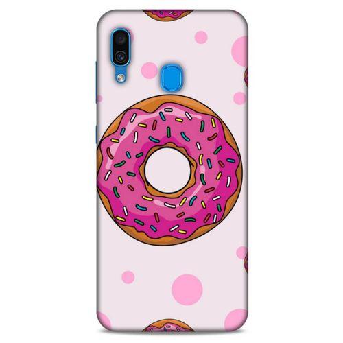 Samsung Galaxy A30 Uyumlu Kılıf Pembe Delisi (25) Antişok Kapak Donut