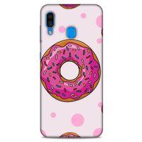 Samsung Galaxy A30 Uyumlu Kılıf Pembe Delisi (25) Antişok Kapak Donut