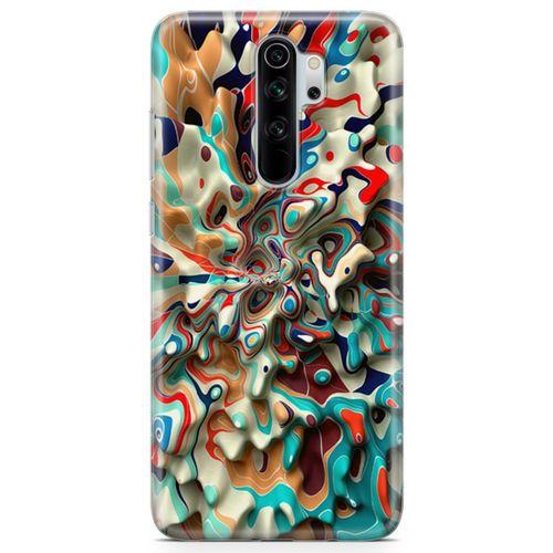 Xiaomi Redmi Note 8 Pro Kılıf Mermer Cam Göbeği Arka Kapak Koruma Desenli Full Koruyucu