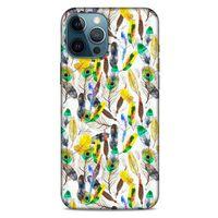 Apple iPhone 12 Pro Max Kılıf Desenli Özel Seri Tüyler (5) Koruma Kabı