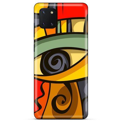 Lopard Huawei Y5P Uyumlu Kılıf Soyut Sanat (7) Baskılı Telefon Kılıfı
