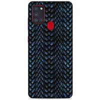 Samsung Galaxy A21s Kılıf Dragons (4) Koruma Kılıfı Ejderha Skin Lacivert