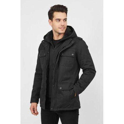 Erkek Spor Kanvas Kapüşonlu Parka 85133 BGL-ST04882