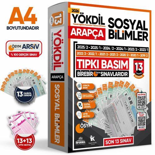 2026 YÖKDİL Arapça SOSYAL BİLİMLER ÖSYM Çıkmış Soru Tıpkı Basım 13lü Deneme Paketi Türkiye Geneli